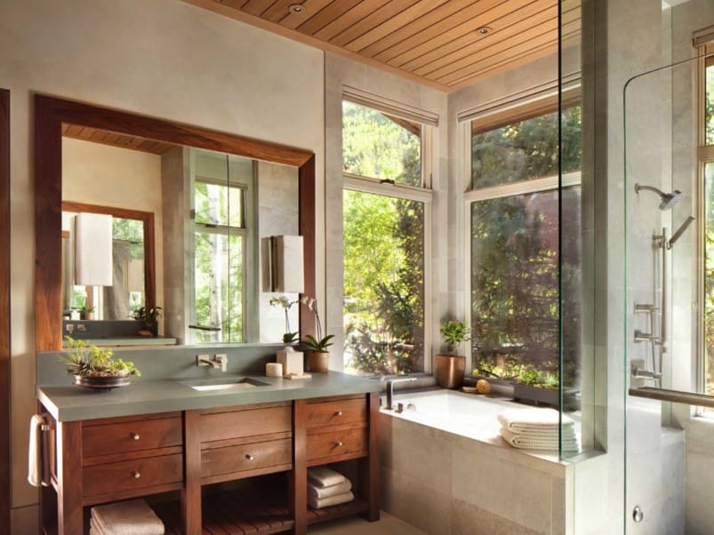 Eagle’s Nest Rustic Bathroom Idea