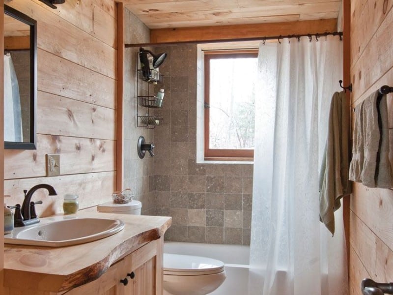 15 Rustic Bathroom Ideas 2020 (Design & Decoration) 47