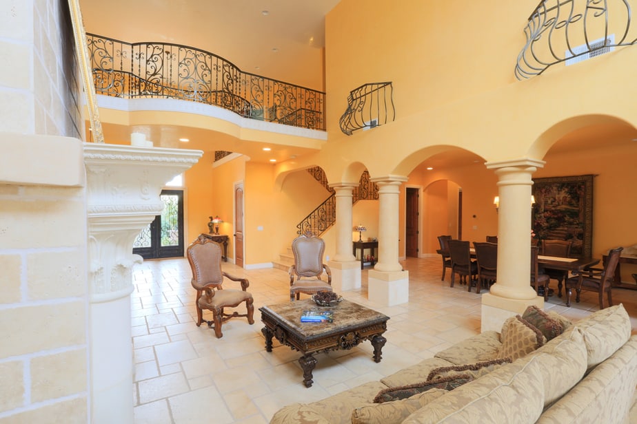 All-Size Tile in Classic Living Room