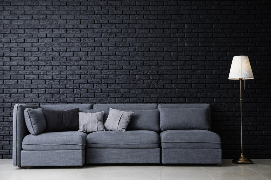 Dark Tone in Grey Living Room