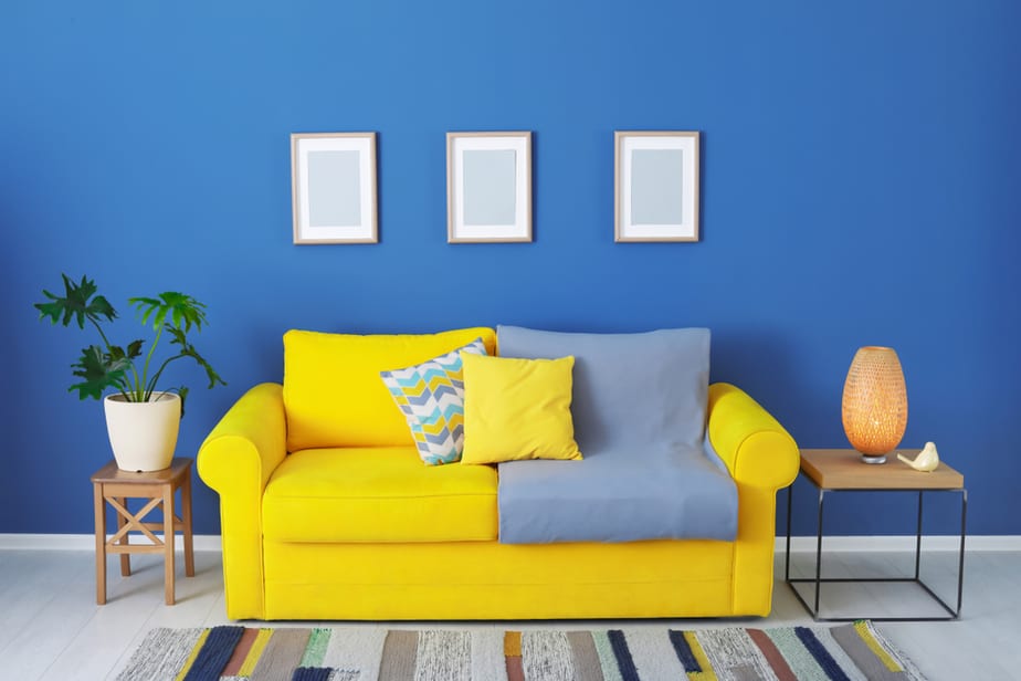 Flashy Blue Living Room