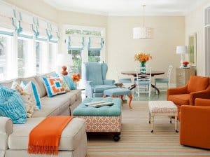 Fair Orange Living Room Ideas 300x224 