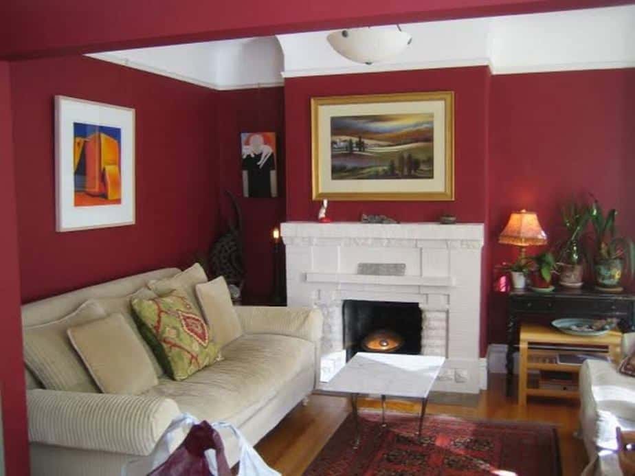 Red Matte for Classic Living Room