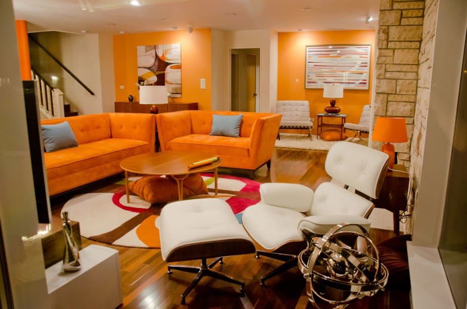 Modern Orange Living Room 1024x679 