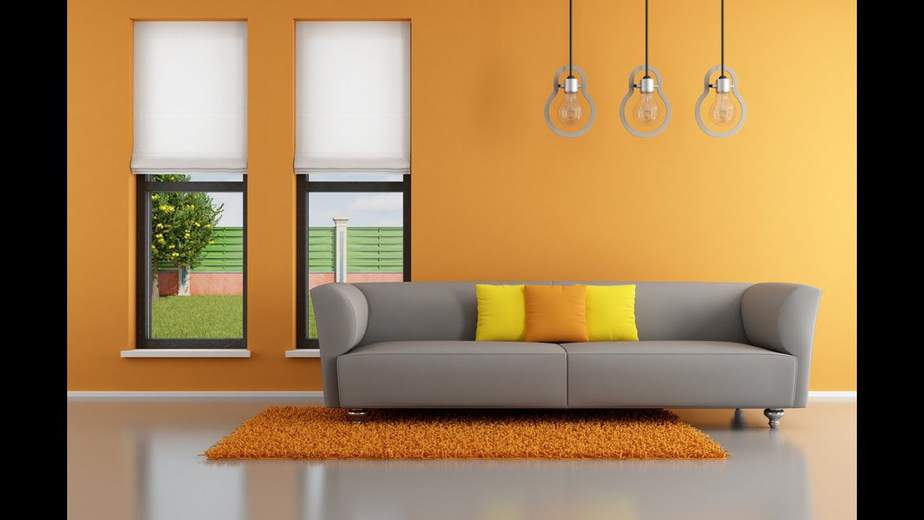 Pale Orange Living Room
