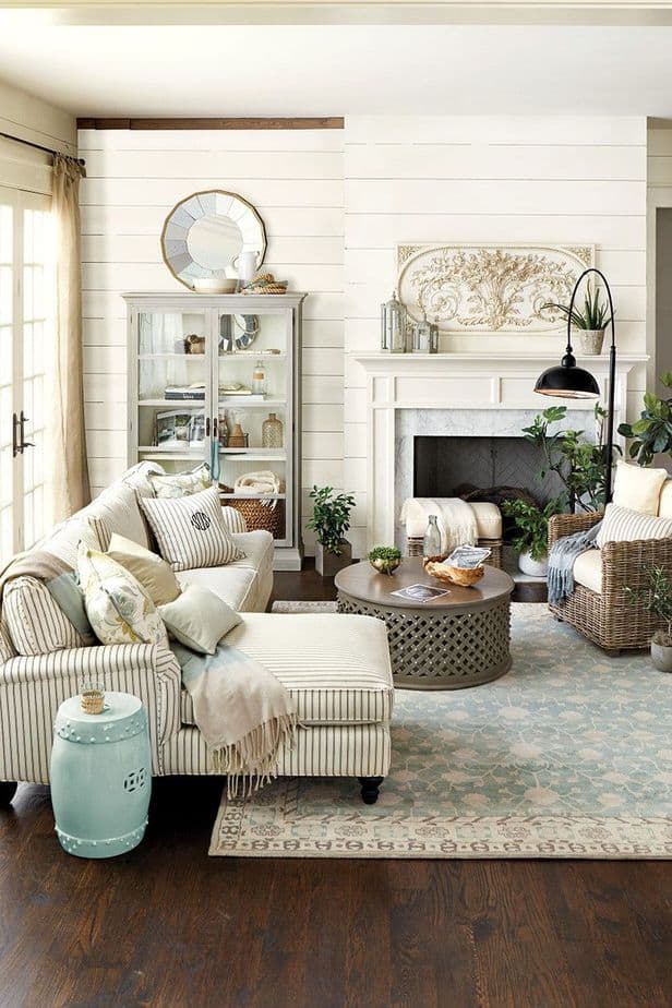 Relaxed French Country Living Room