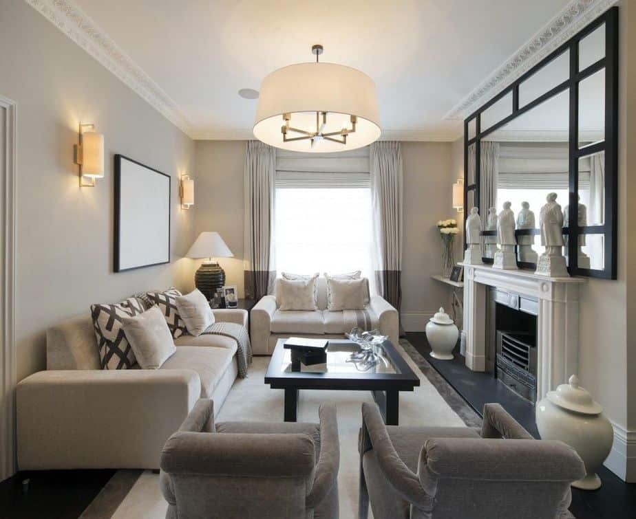 Living Room with Proper Furniture Arrangement. Source: Pinterest.com