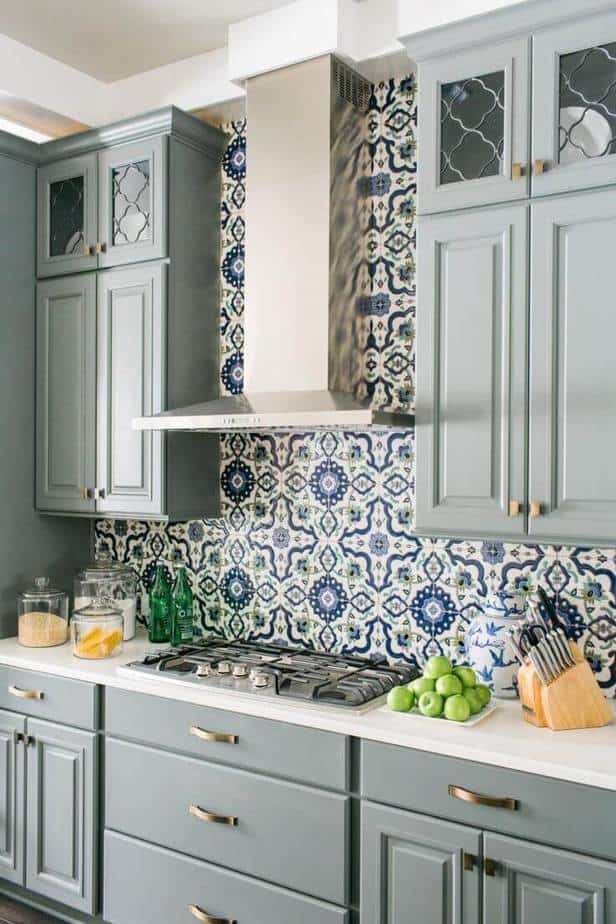 Colorful Coastal Kitchen Backsplash