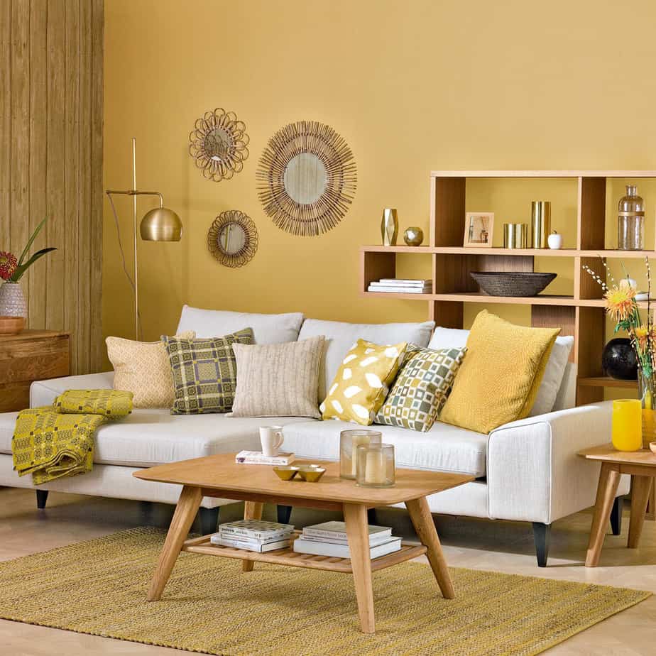 Captivating Yellow Living Room
