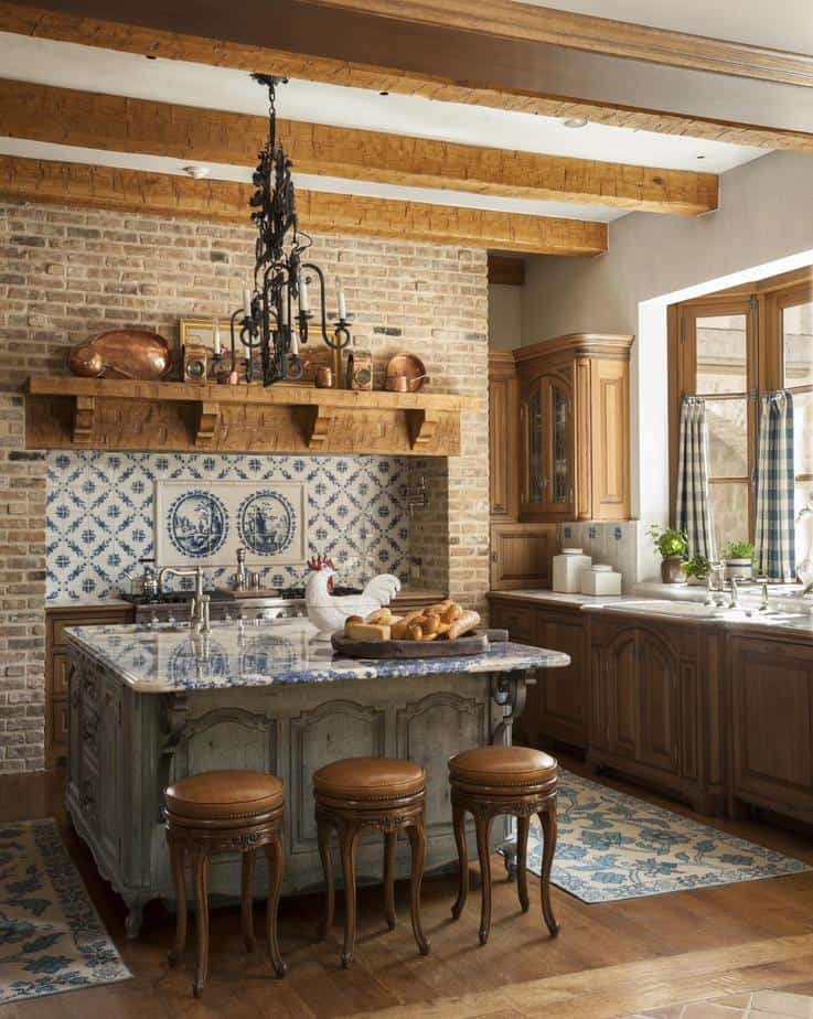 Shabby Chic Farmhouse Kitchen Island 