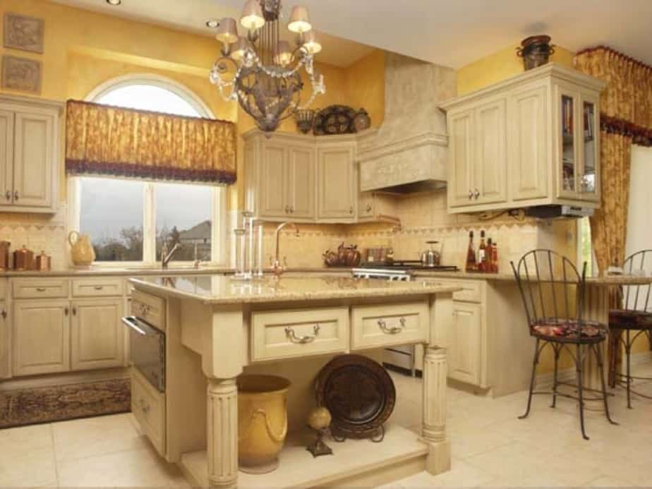 Kitchen Island with Antique Sink