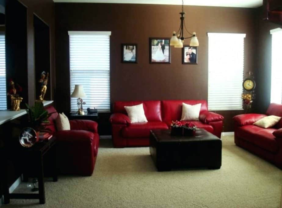 10 Red And Brown Living Room Ideas 2024 Bold And Warm   Dark Red And Brown Living Room 1024x757 