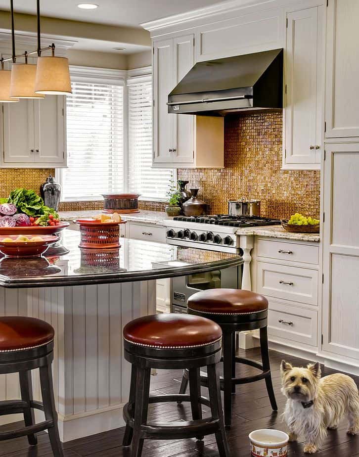 Kitchen Island with Beachy Beadboard 