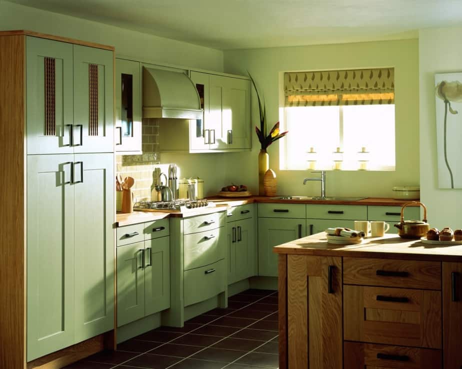 Kitchen Island with Wooden Cabinet