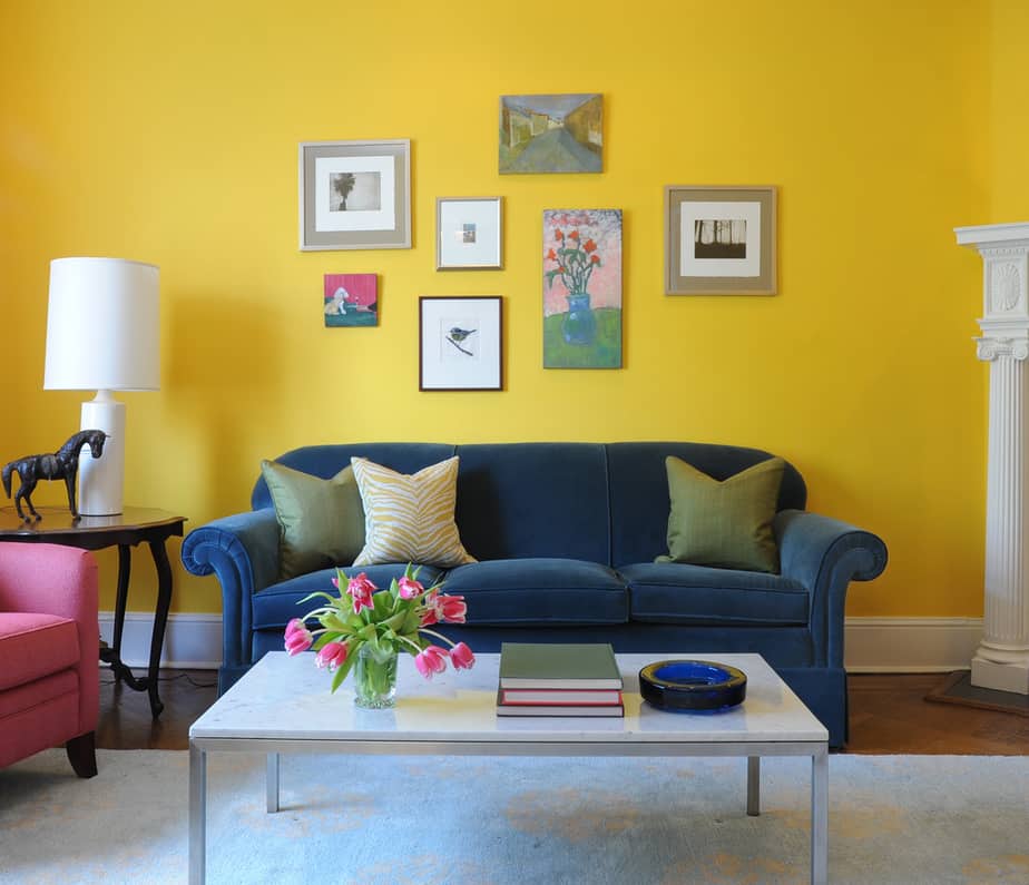 Lovely Yellow Living Room