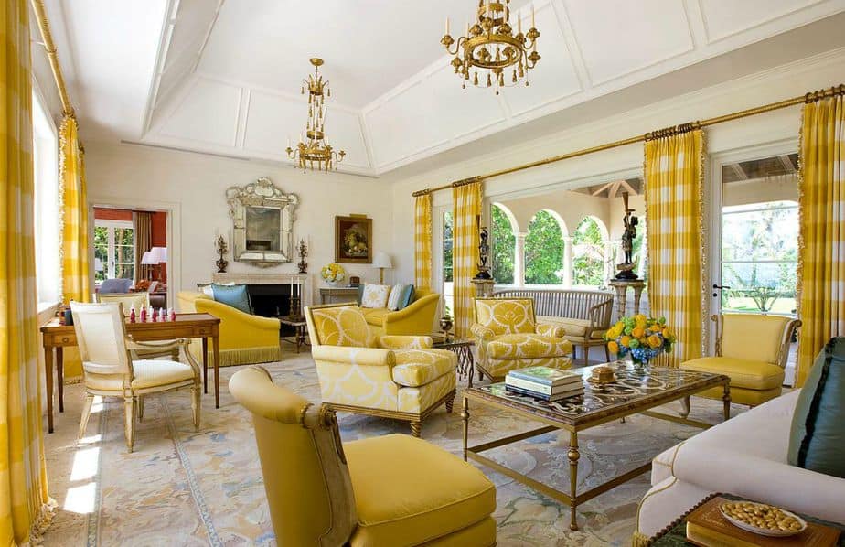 Resourceful Yellow Living Room