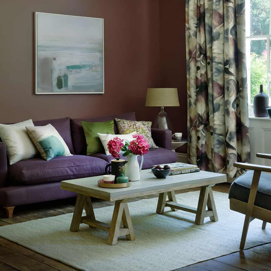 Snug Purple Living Room