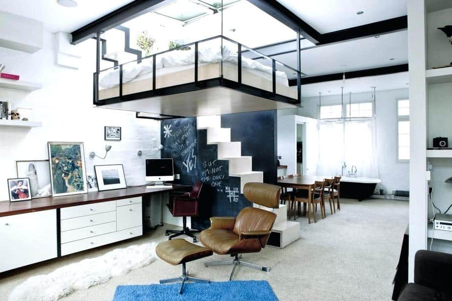 Spectacular Living Room Bedroom Combo Model
