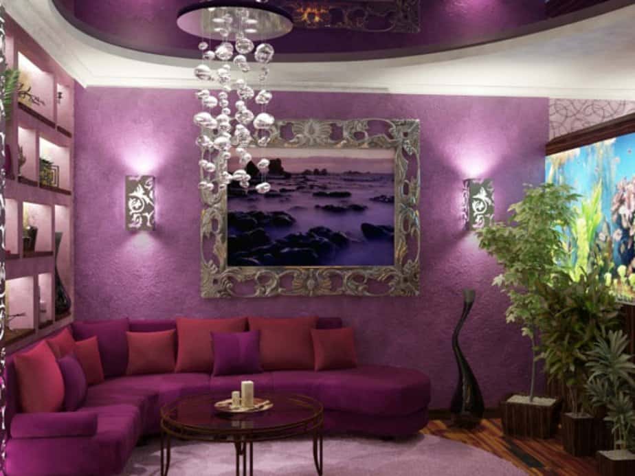 Total Purple Living Room Style 1024x768 