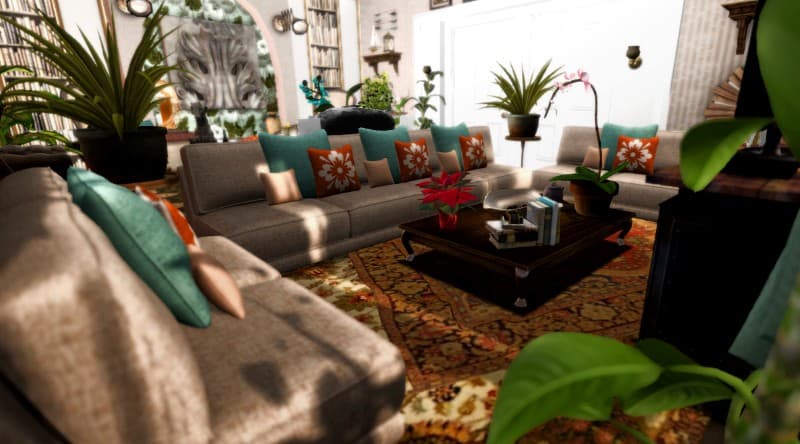 Unbelievable Teal and Brown Living Room