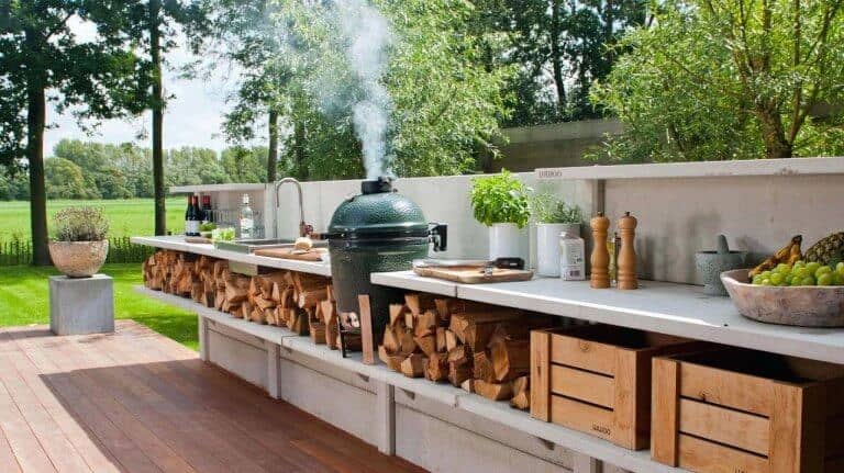 10 Big Green Egg Outdoor Kitchen Ideas 2024 All In One   Centerpiece Big Green Egg Outdoor Kitchen 768x431 