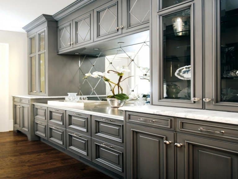 Dramatic Gray Kitchen Cabinet 768x576 