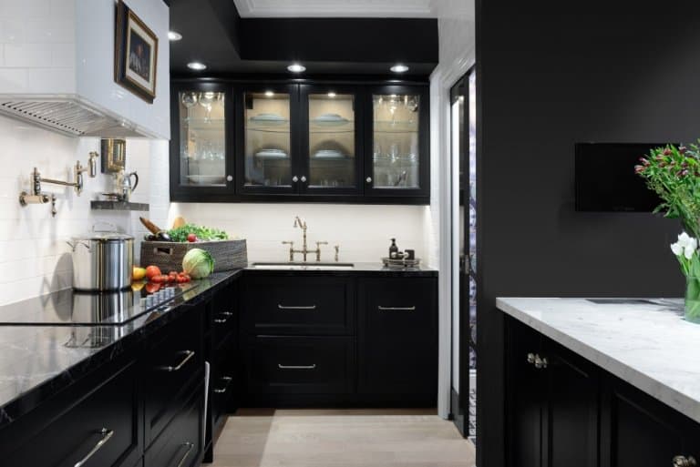 Elegant Black Kitchen Cabinet 768x513 