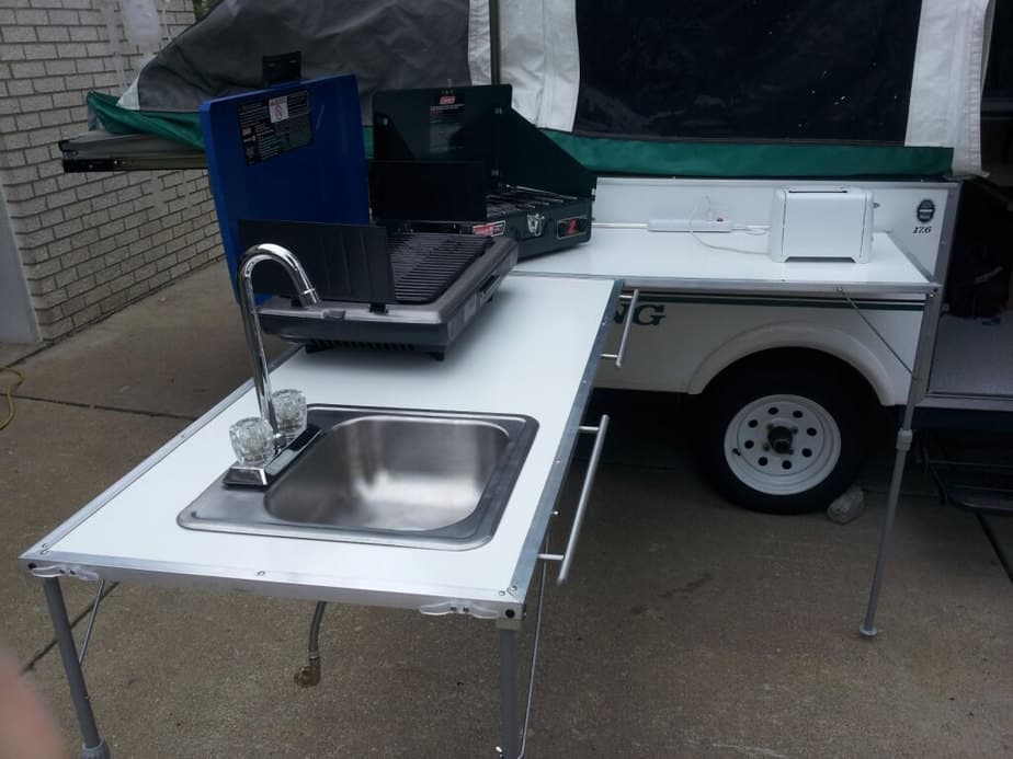 Inexpensive RV Outdoor Kitchen