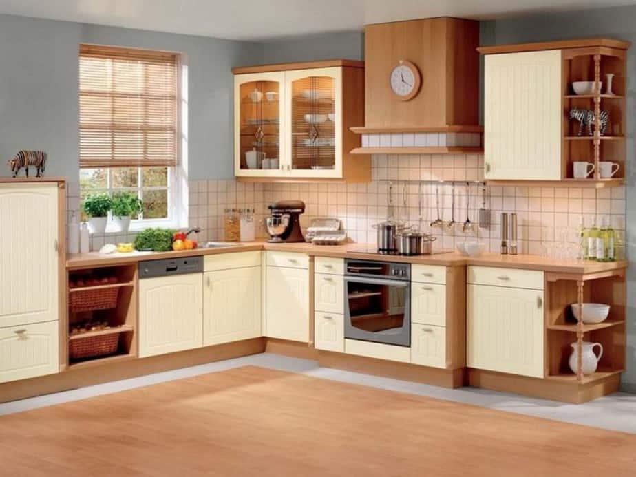 Outstanding Two Toned Kitchen Cabinet