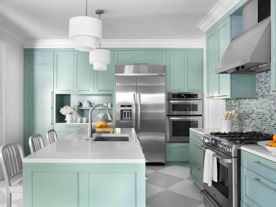 Pleasant Kitchen Cabinet Color