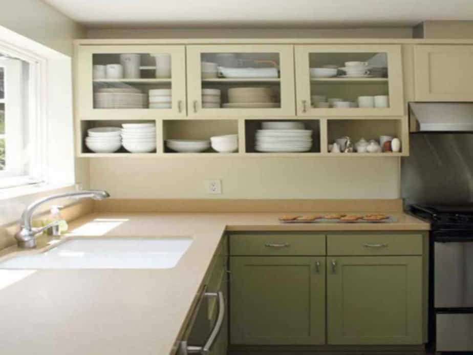 Serene Two Toned Kitchen Cabinet