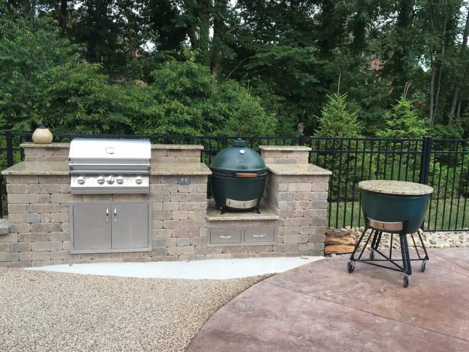 Steady Big Green Egg Outdoor Kitchen