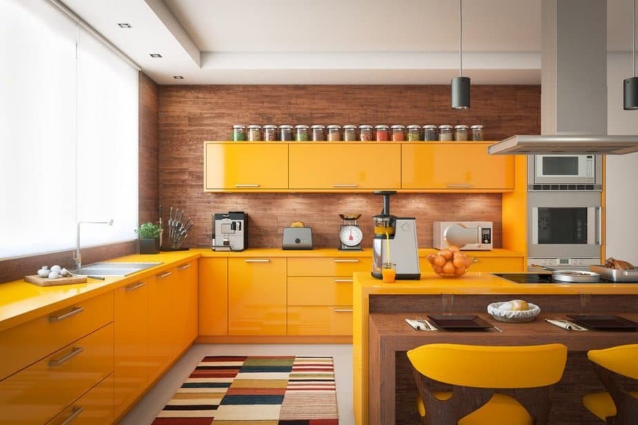 Alluring Yellow Kitchen 1024x683 