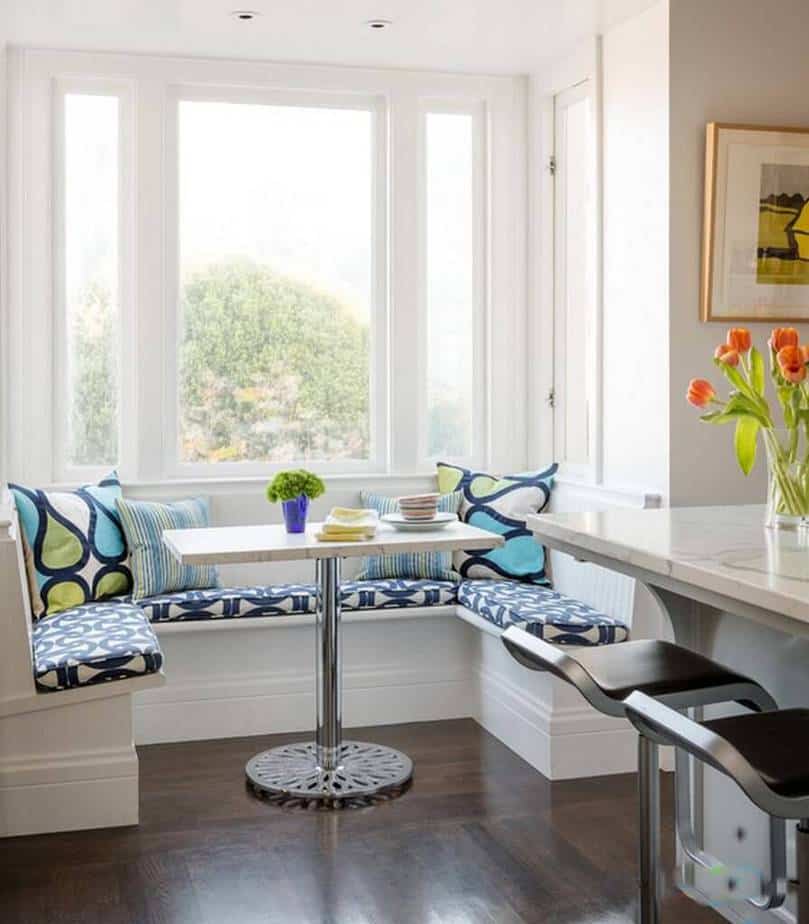 10 Kitchen Booth Ideas 2023 Unique And Nice   Chic Breakfast Nook 896x1024 