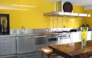 Glossy Yellow Kitchen 300x191 