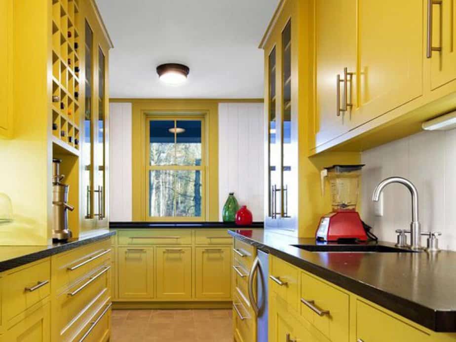 Glowing Yellow Kitchen 1024x768 