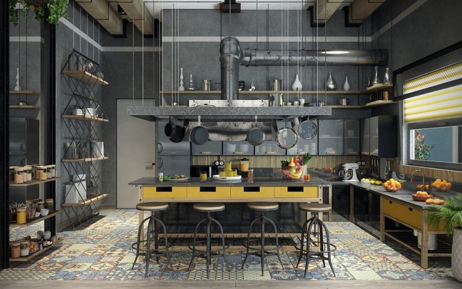 Jaw-Dropping Industrial Kitchen