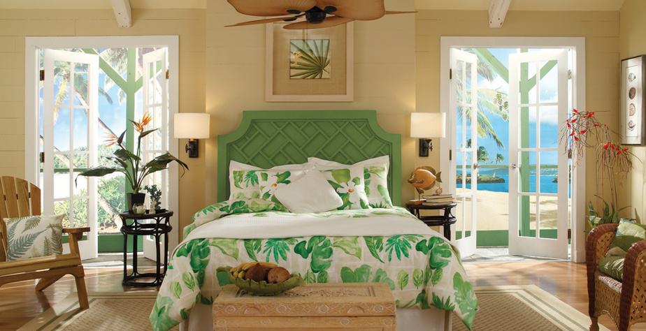 Tropical Beige Bedroom