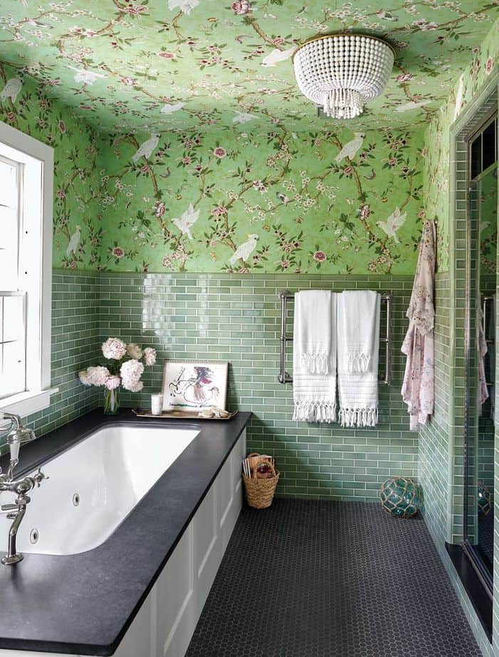 Bathroom Ceiling Wallpaper