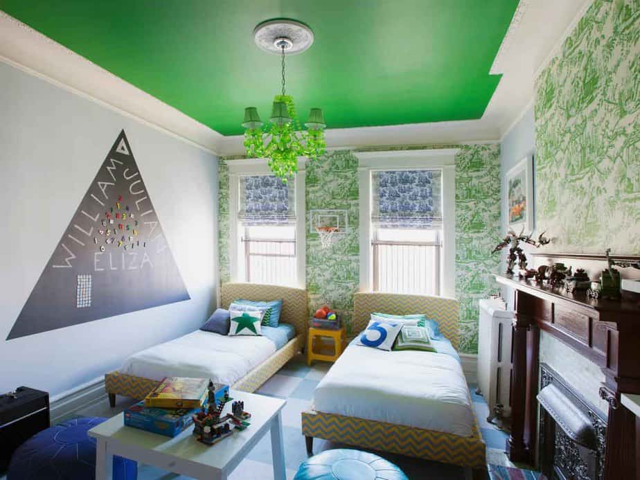 Charming Green Bedroom