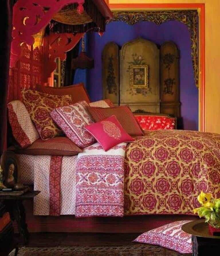 10 Hippie Bedroom Ideas 2024 Making You Free   Classic Hippie Bedroom 768x893 