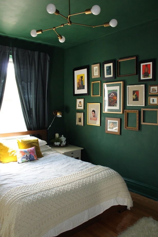 Dark Green Bedroom