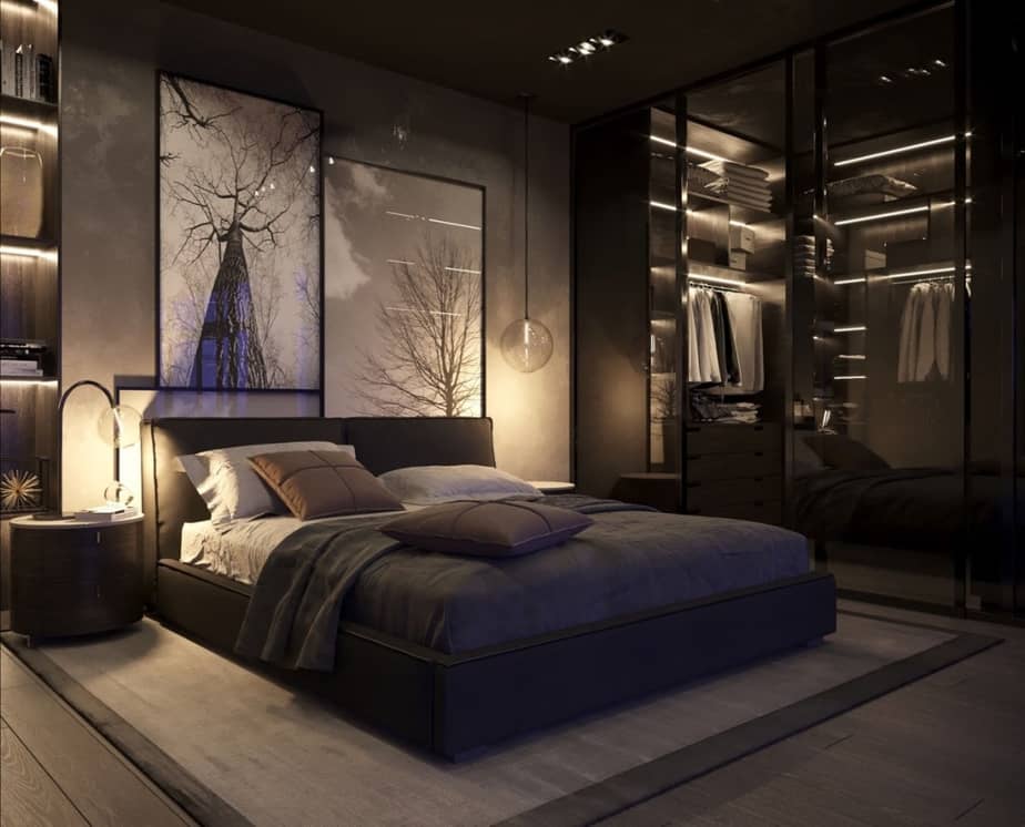 Dramatic Luxury Bedroom