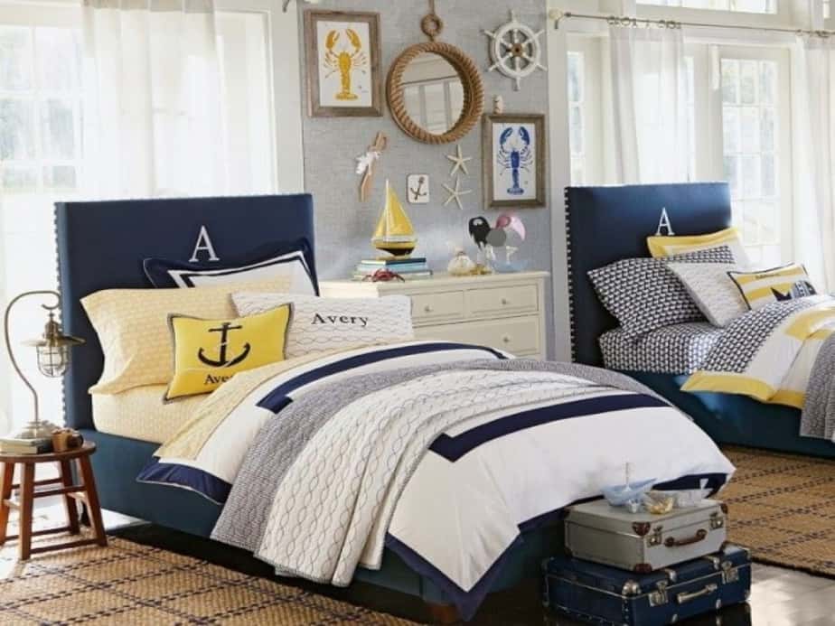 Cool Navy Blue Bedroom