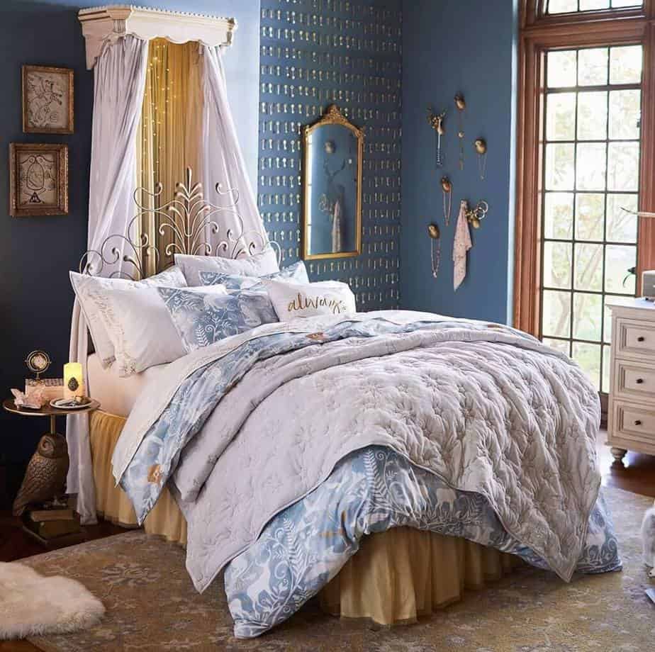 10 Harry Potter Bedroom Ideas 2023 Magical And Spellbind   Girly Harry Potter Bedroom 1024x1020 