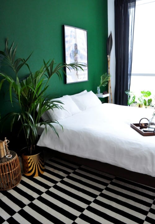 Impressive Green Bedroom