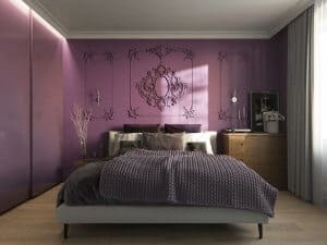 Impressive Purple Bedroom 300x225 