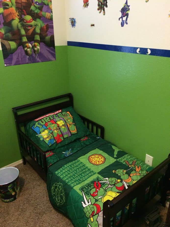 Green Ninja Turtles Bedroom