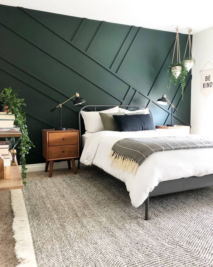 Innovative Green Bedroom