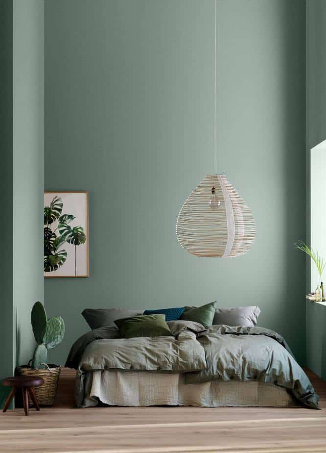 Likable Green Bedroom